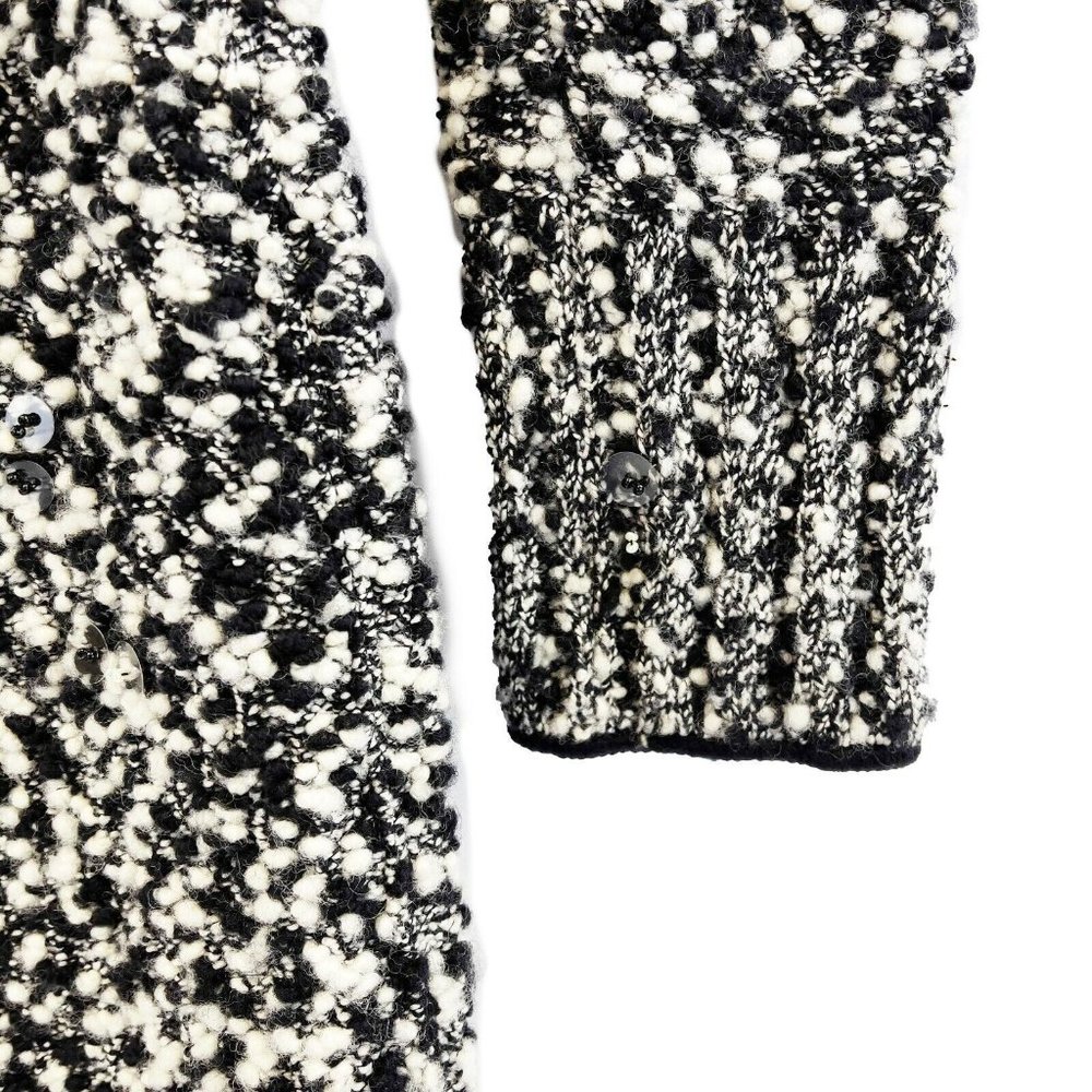 CHANEL - 94A Knit Clear Sequin Dress - Black & White - 38 US 6 - Picture 6 of 12